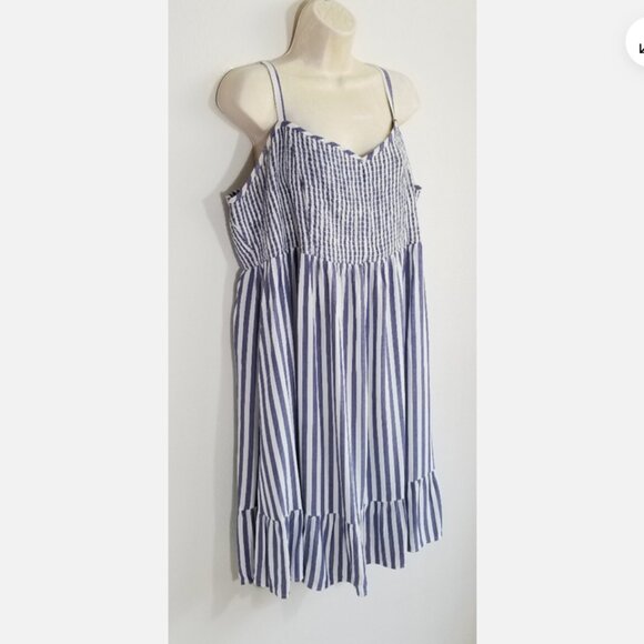 TORRID Size 4 Mini Challis Smocked Skater Dress 6435E1M - Picture 2 of 8